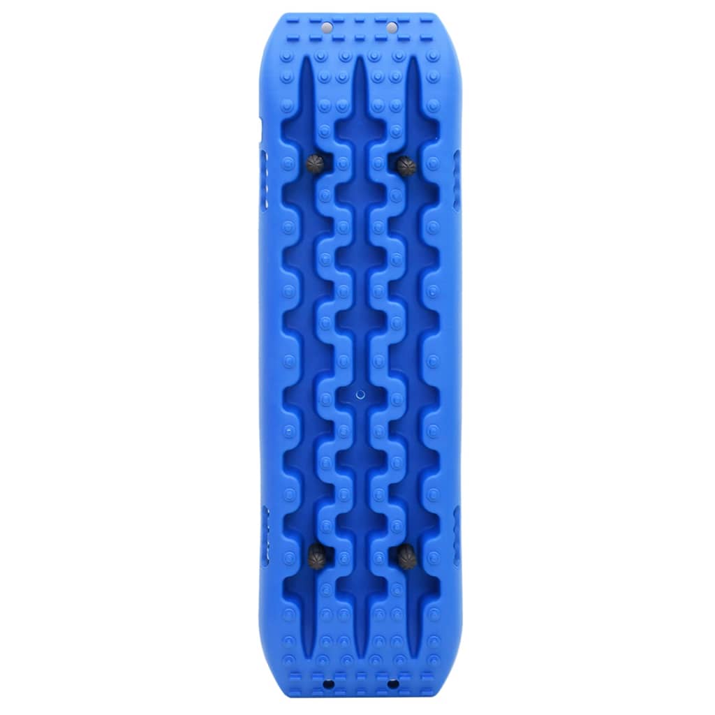 vidaXL frikørselsplader 2 stk. 106x30,5x7 cm nylon blå