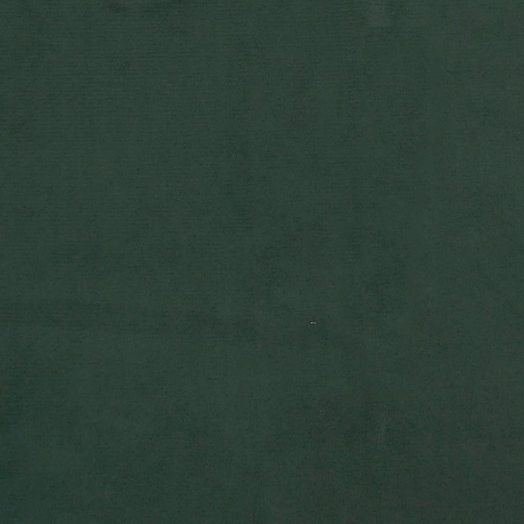vidaXL springmadras med pocketfjedre 90x200x20 cm fløjl mørkegrøn