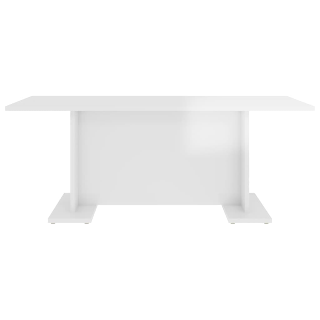 vidaXL sofabord 103,5x60x40 cm spånplade hvid højglans