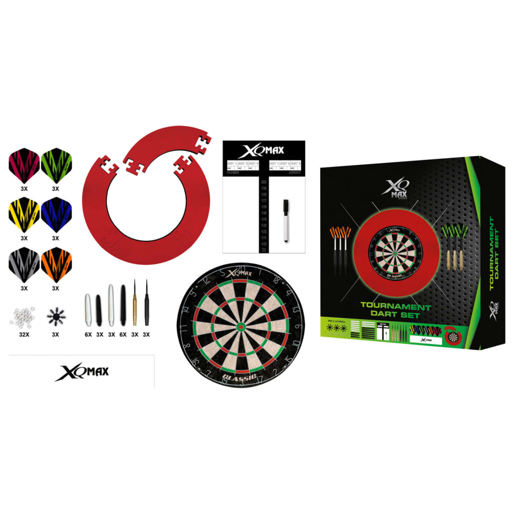 XQmax Darts dartsæt til turnering 90 dele 23 g rød