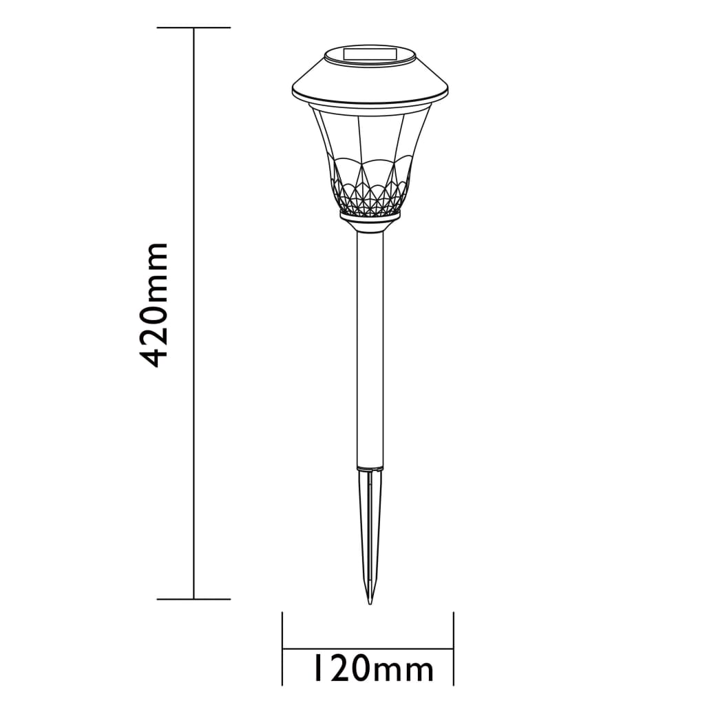 Luxform LED-havelampe Tropez 3 stk. soldrevet