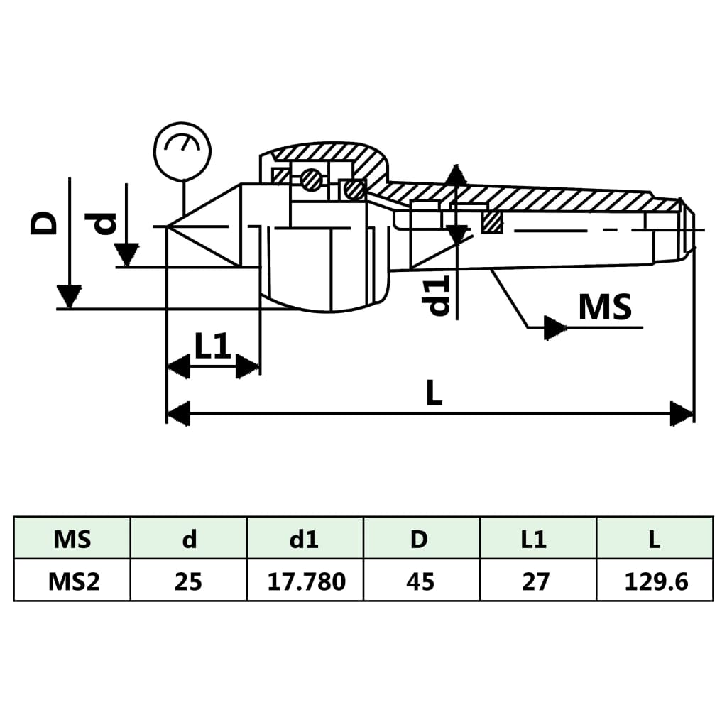 vidaXL roterende medløbspinol MT2