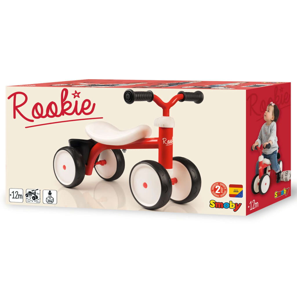Smoby gåcykel Rookie rød