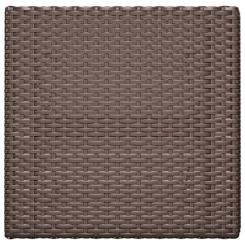 vidaXL foldbart bistrobord 55x54x71 cm polyrattan brun