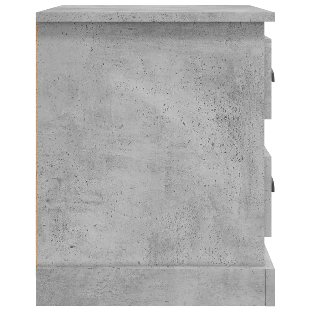 vidaXL sengebord 39x39x47,5 cm konstrueret træ betongrå
