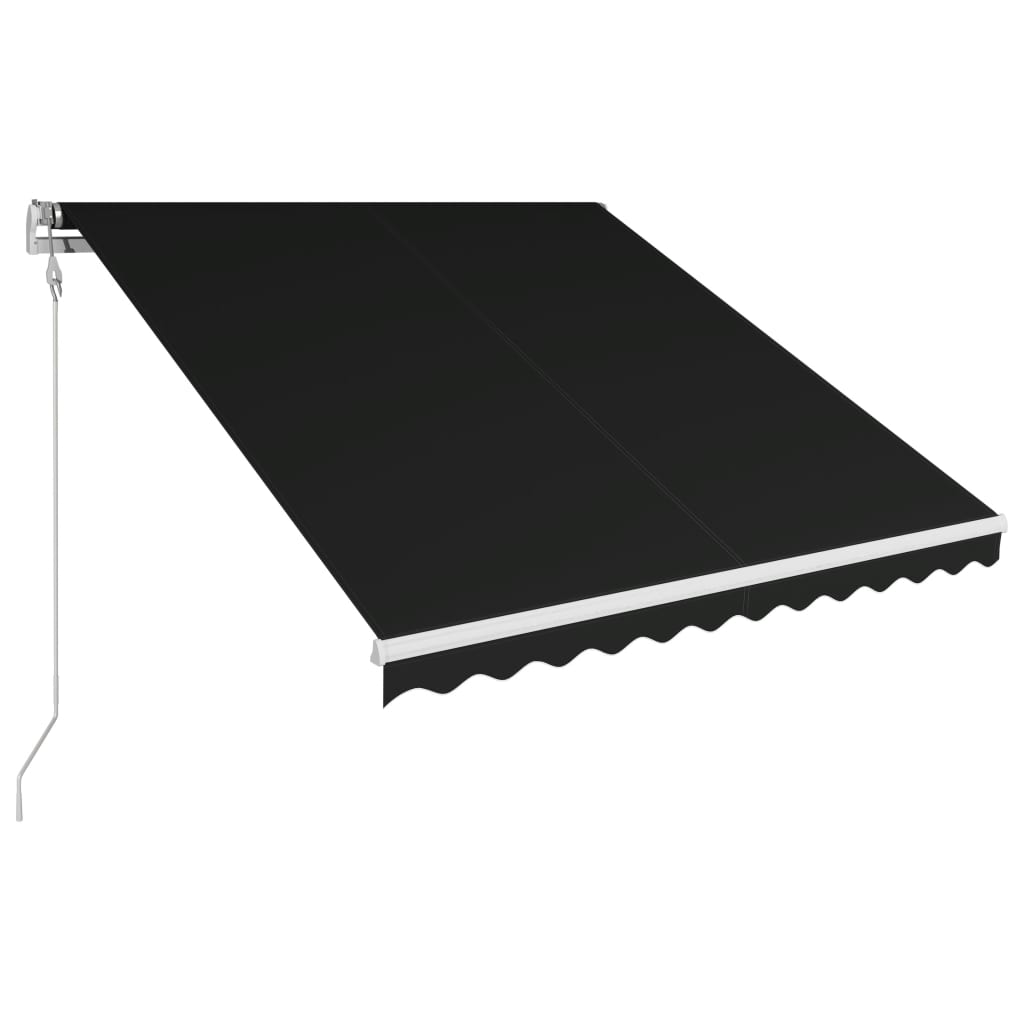 vidaXL automatisk foldemarkise 350 x 250 cm antracitgrå