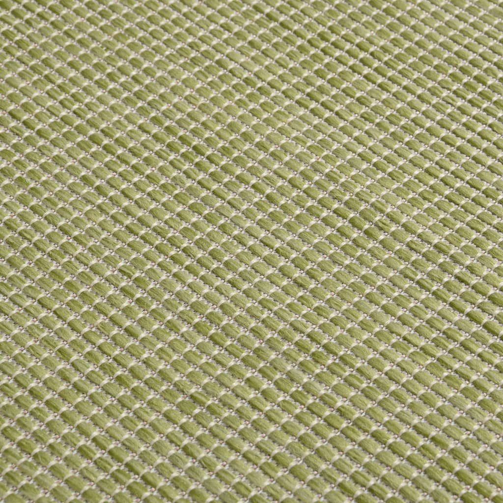 vidaXL fladvævet udendørstæppe 80x150 cm grøn