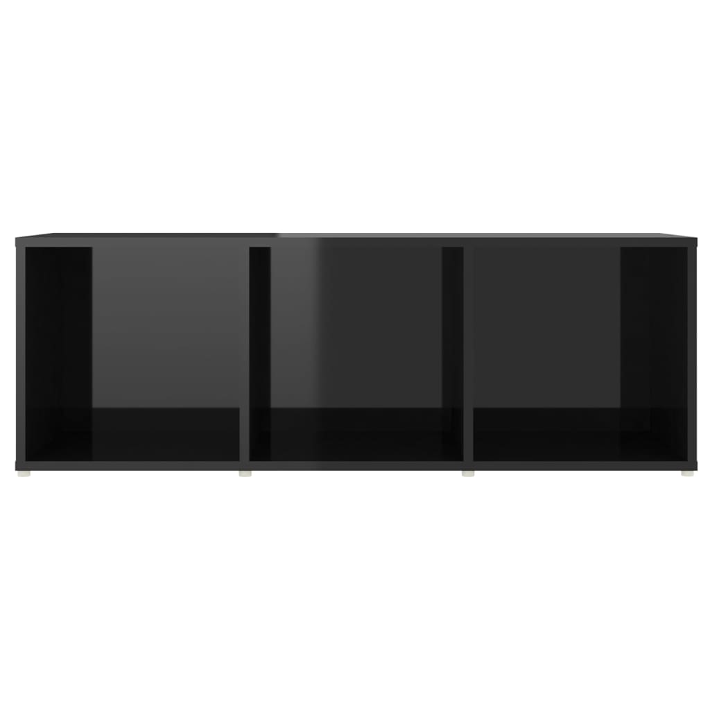 vidaXL tv-skab 107x35x37 cm spånplade sort højglans
