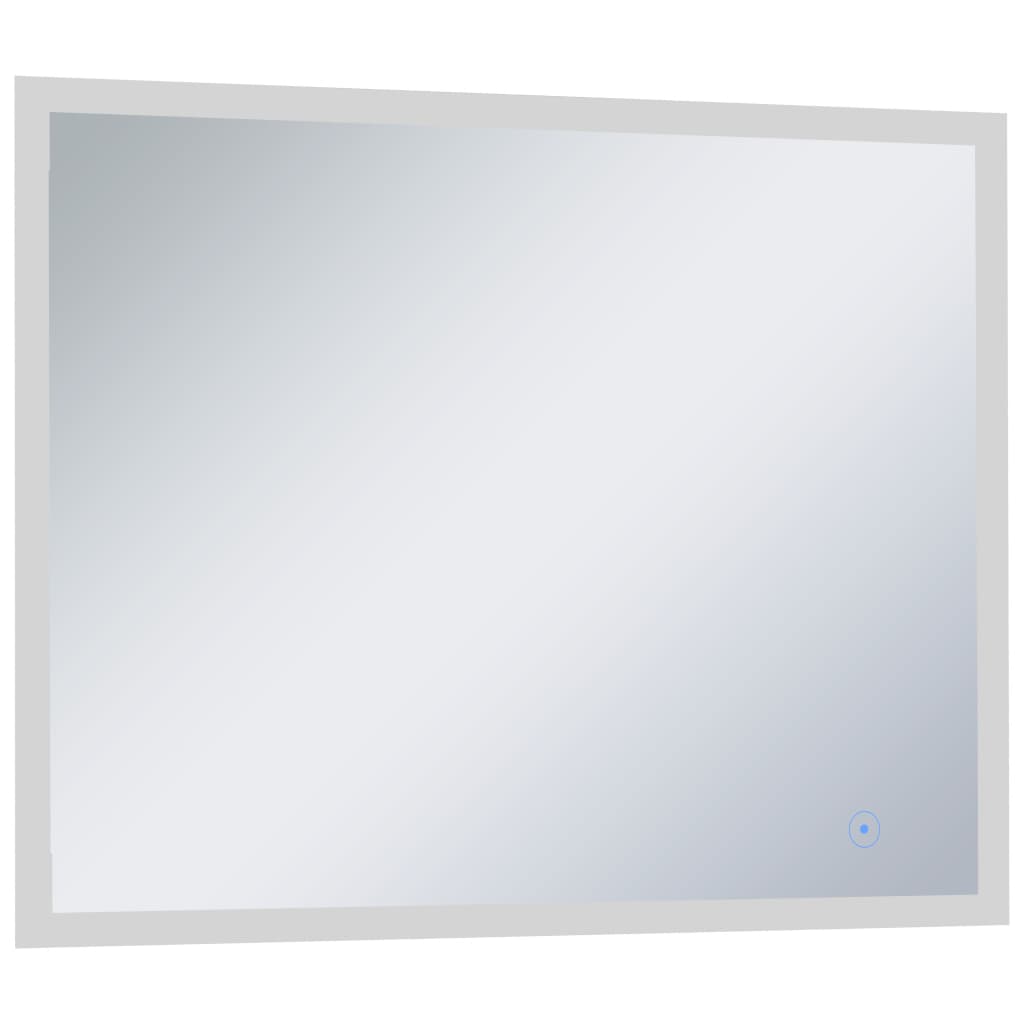 vidaXL LED-spejl til badeværelset med berøringssensor 80x60 cm
