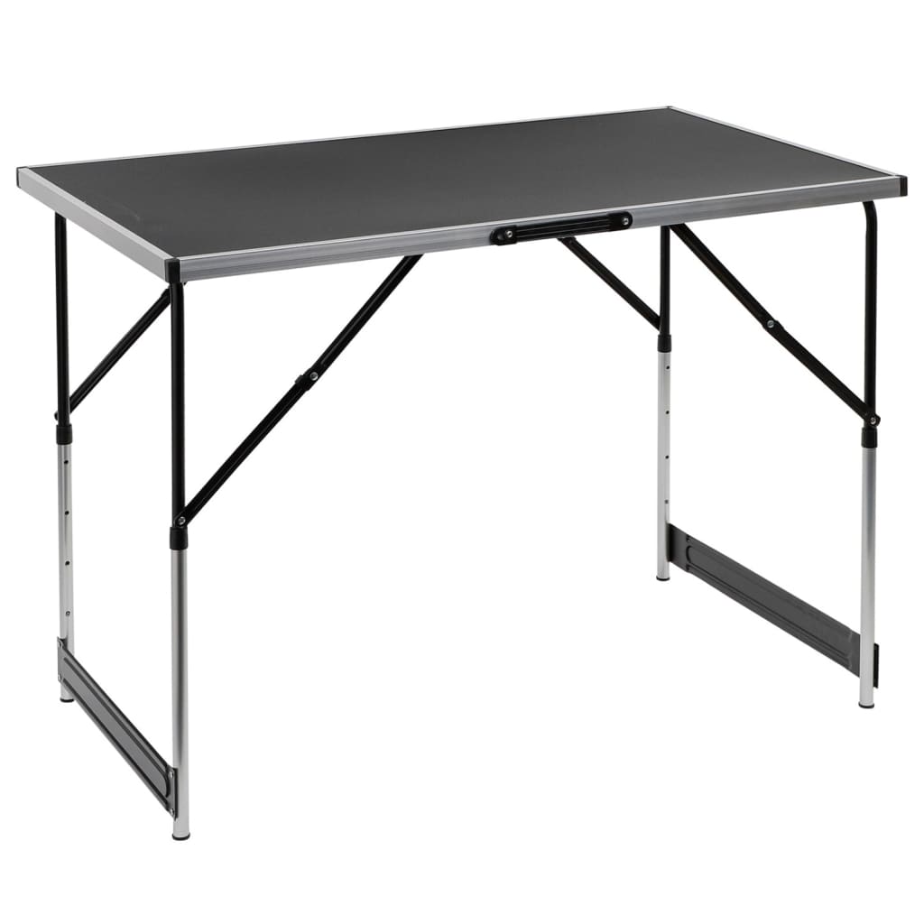 HI foldbart bord 100 x 60 x 94 cm aluminium