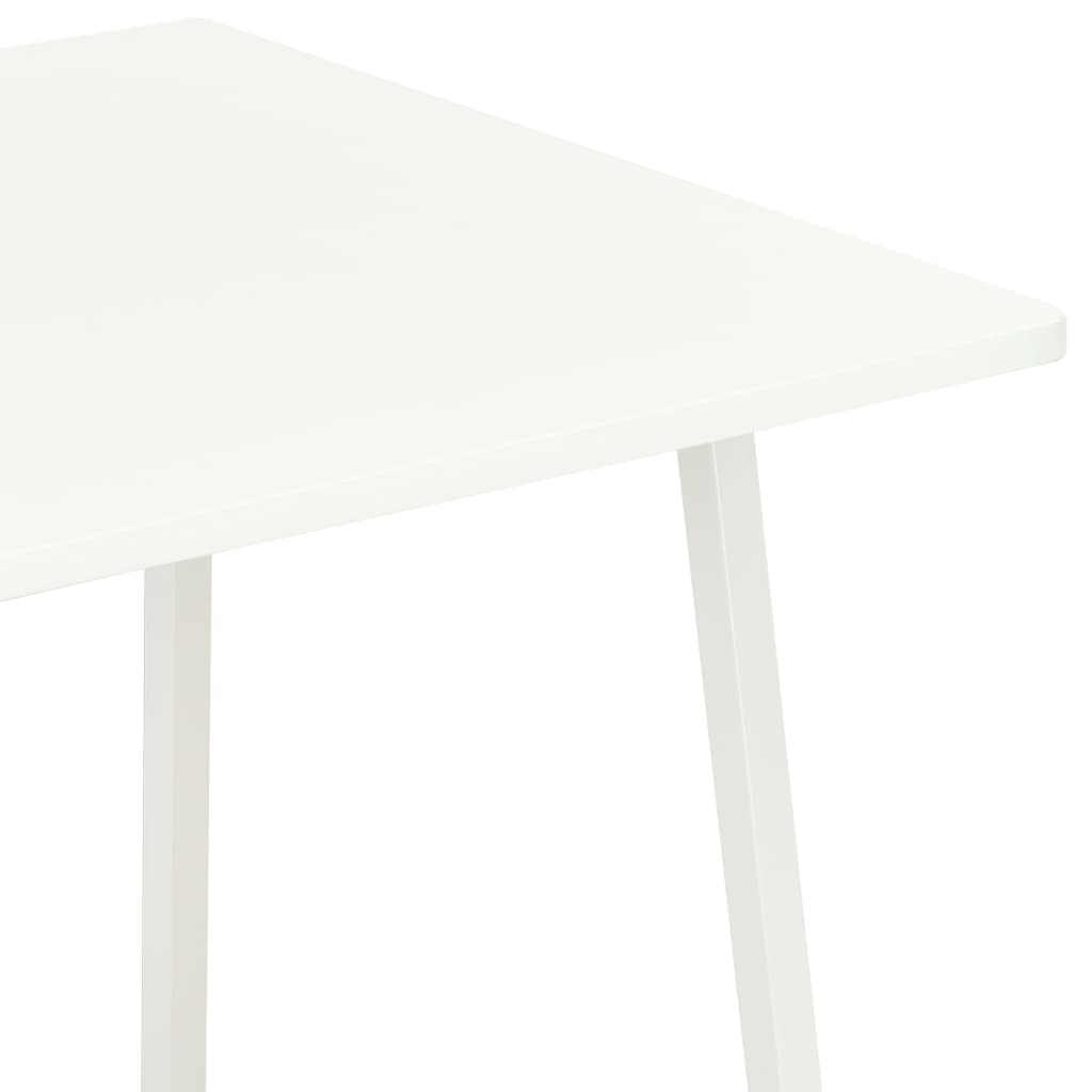 vidaXL skrivebord med reol 102x50x117 cm hvid
