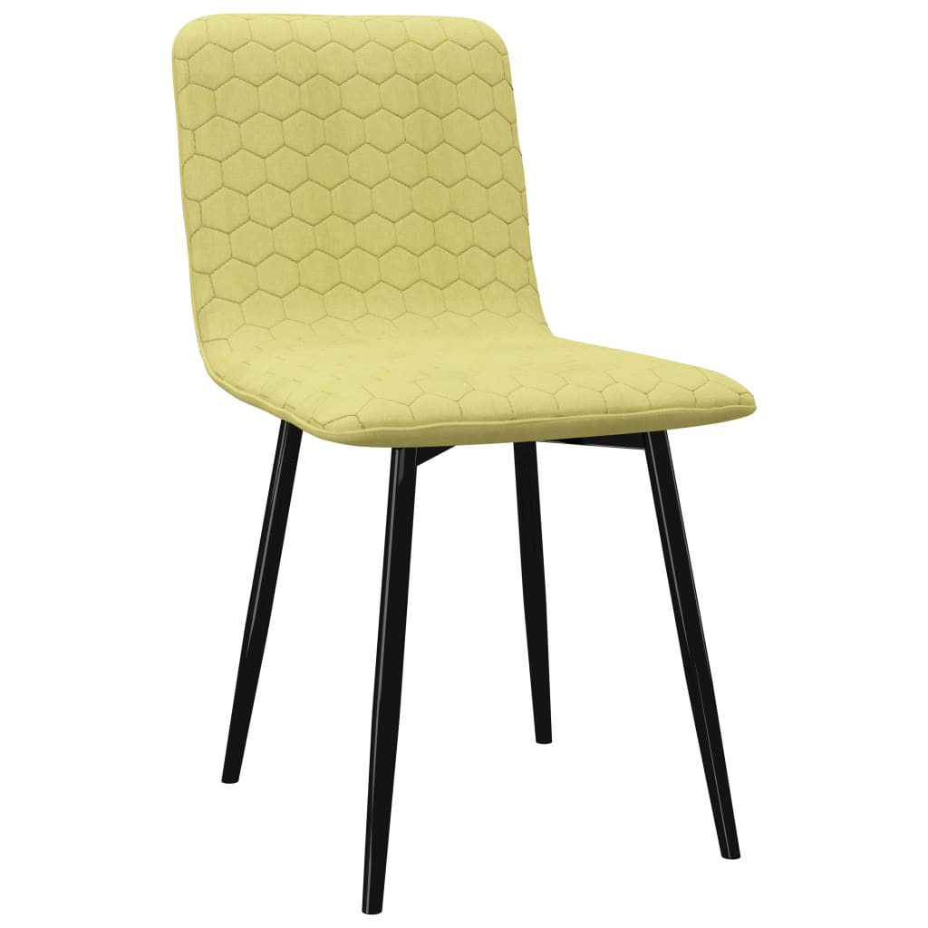 vidaXL spisebordsstole 2 stk. stof grøn