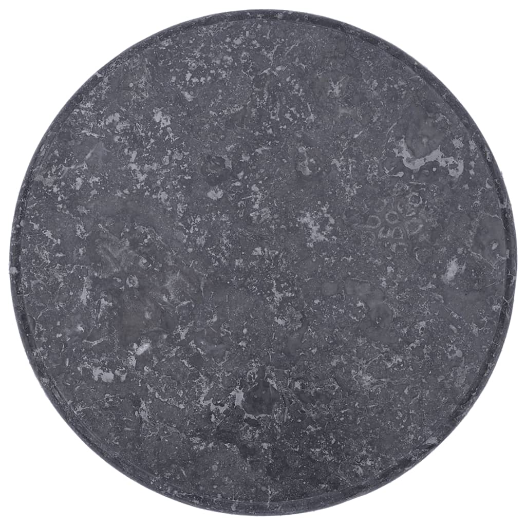 vidaXL bordplade Ø50x2,5 cm marmor grå