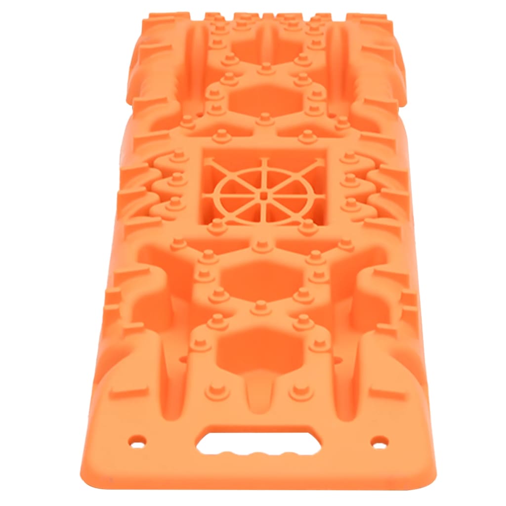 vidaXL frikørselsplader 2 stk. 107x31x7 cm nylon orange