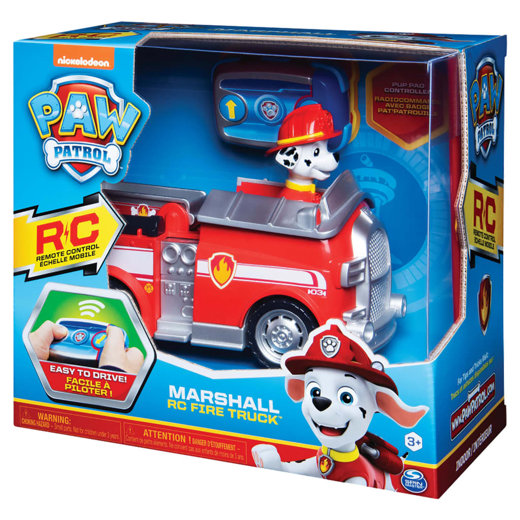 Paw Patrol fjernstyret legetøjsbil Marshall Fire Truck