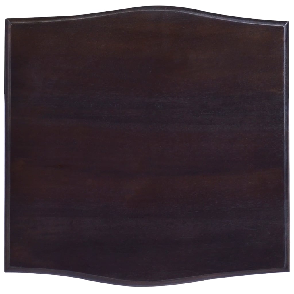 vidaXL sengebord 40x40x45 cm massivt mahognitræ lys sort