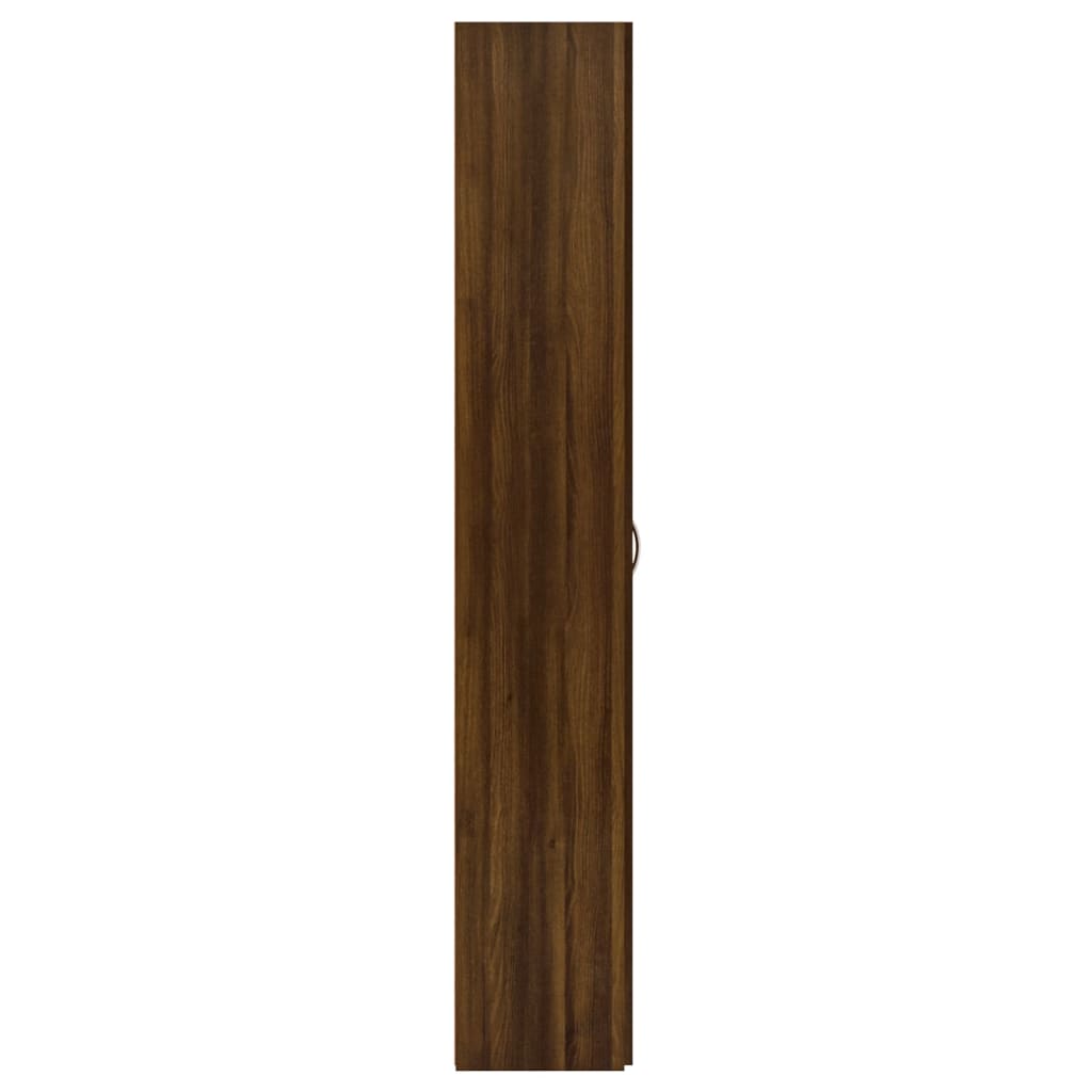 vidaXL kontorskab 60x32x190 cm konstrueret træ brun egetræsfarve