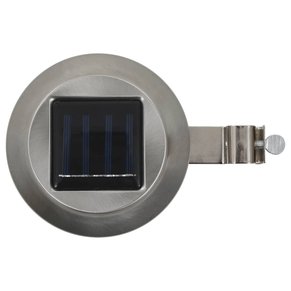 vidaXL LED-solcellelamper 6 stk. 12 cm rund hvid