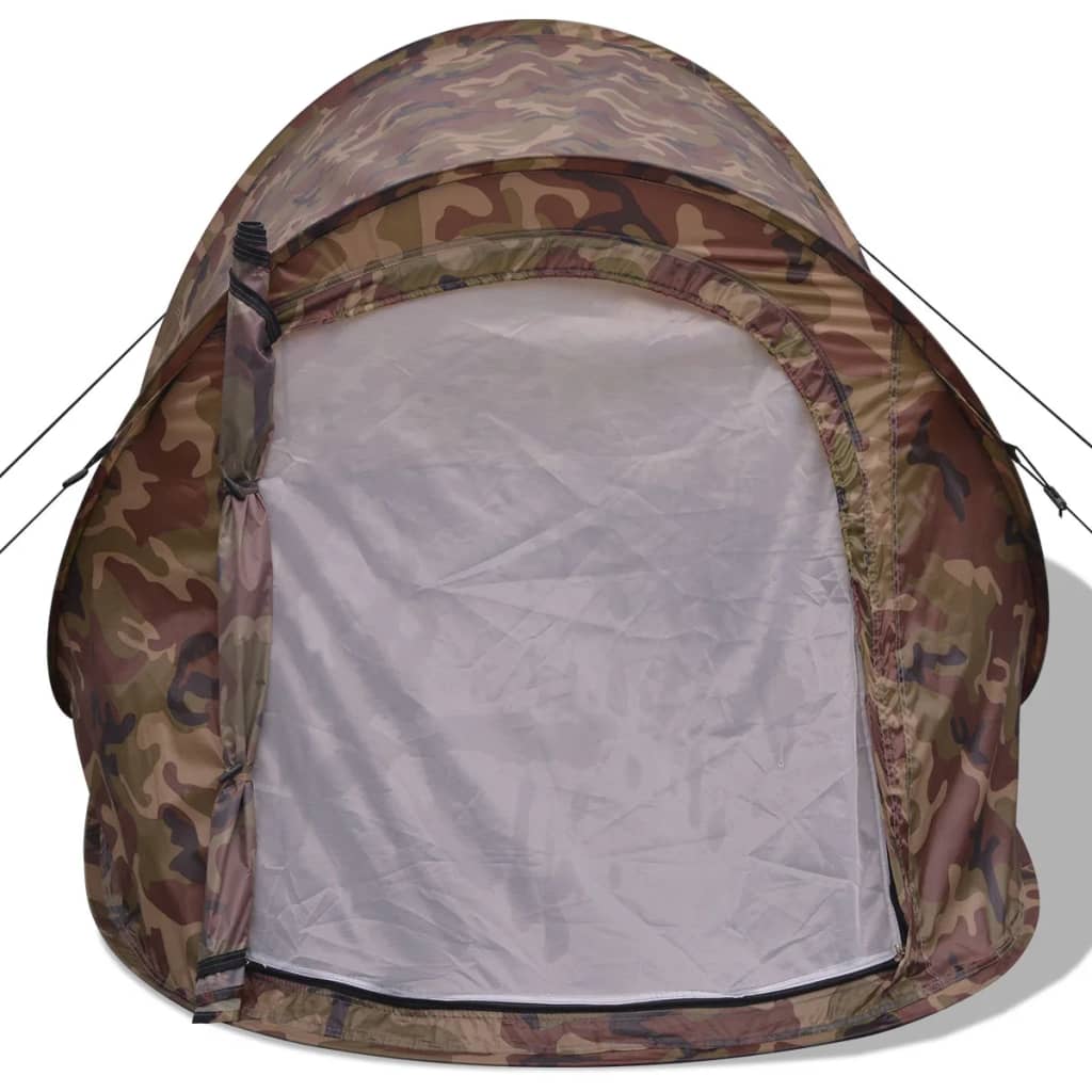 vidaXL 2-personers pop-up telt camouflagefarvet