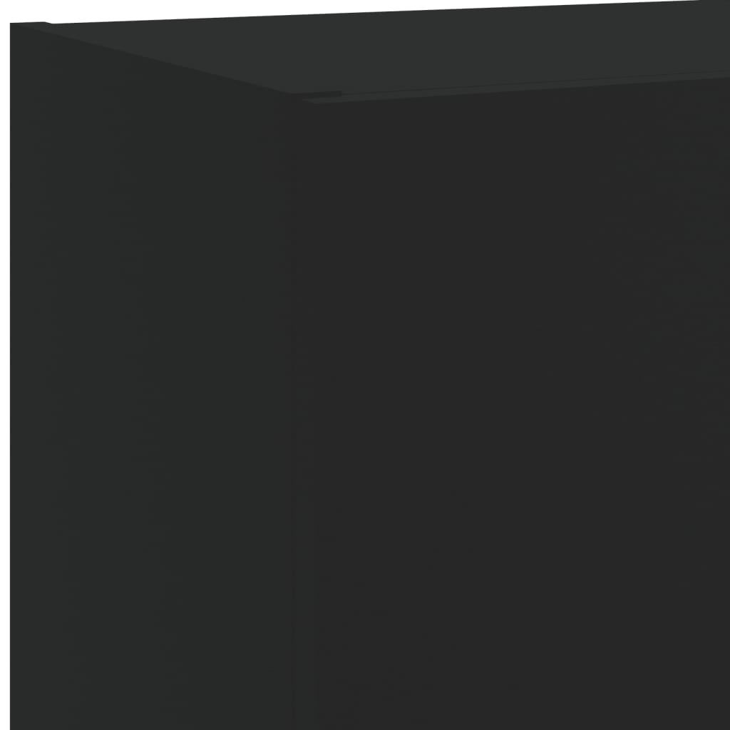4vidaXL tv-borde med LED-lys 2 stk. 40,5x30x60 cm sort