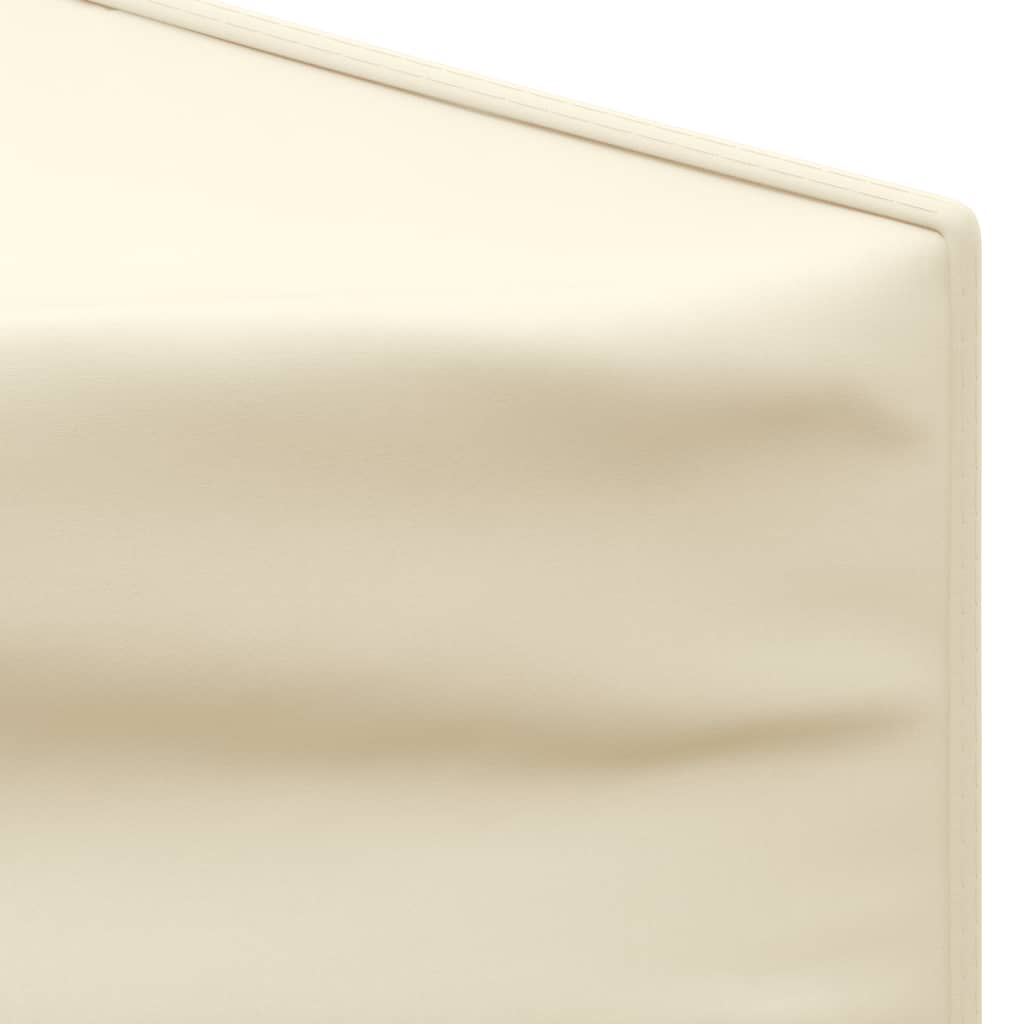 vidaXL foldbart festtelt med sidevægge 3x3 m cremefarvet