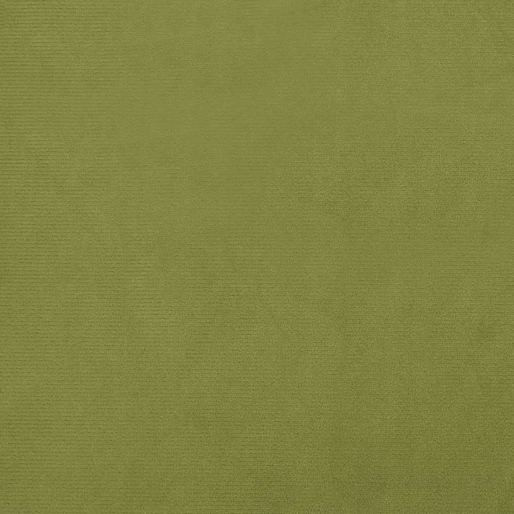 vidaXL fodskammel 60x60x36 cm fløjl lysegrøn