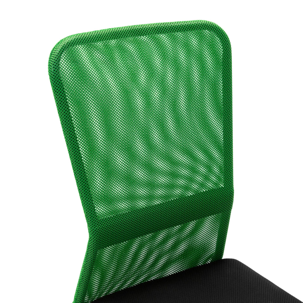 vidaXL kontorstol 44x52x100 cm meshstof sort og grøn