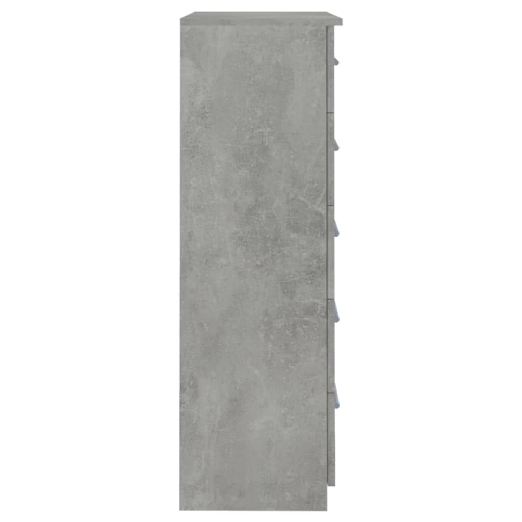 vidaXL kommode 71x35x108 cm spånplade betongrå