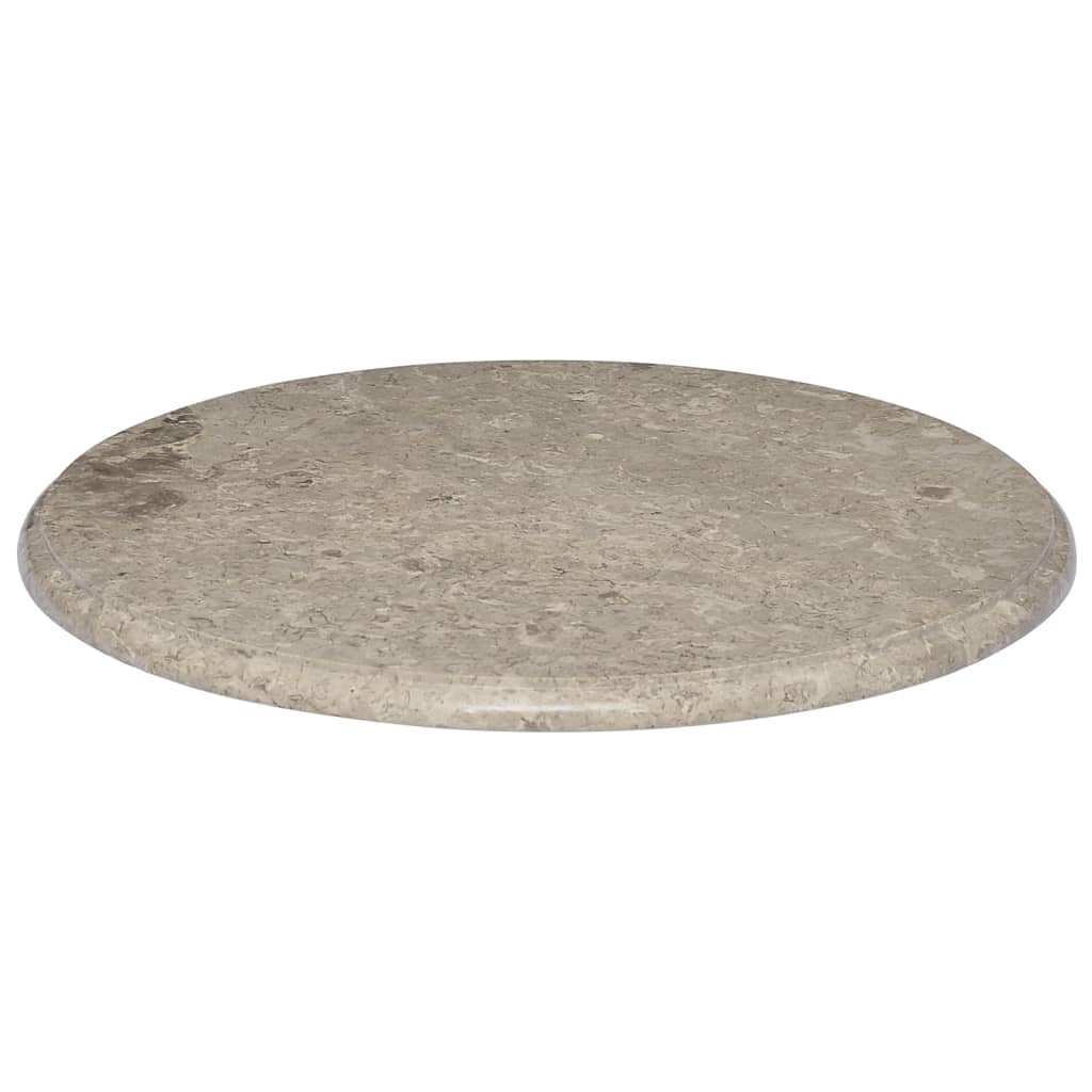 vidaXL bordplade Ø60x2,5 cm marmor grå