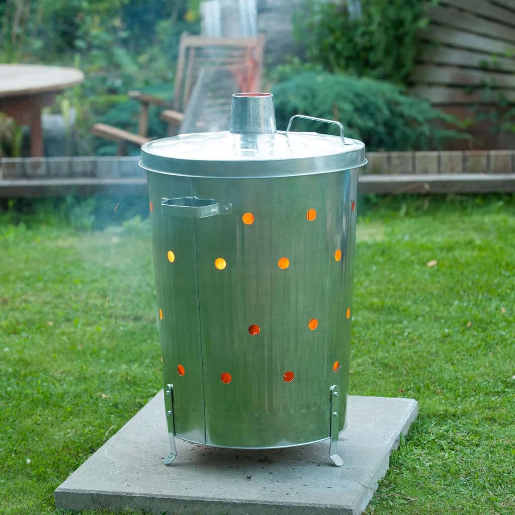 Nature kompostafbrænder galvaniseret stål 46x72 cm rund