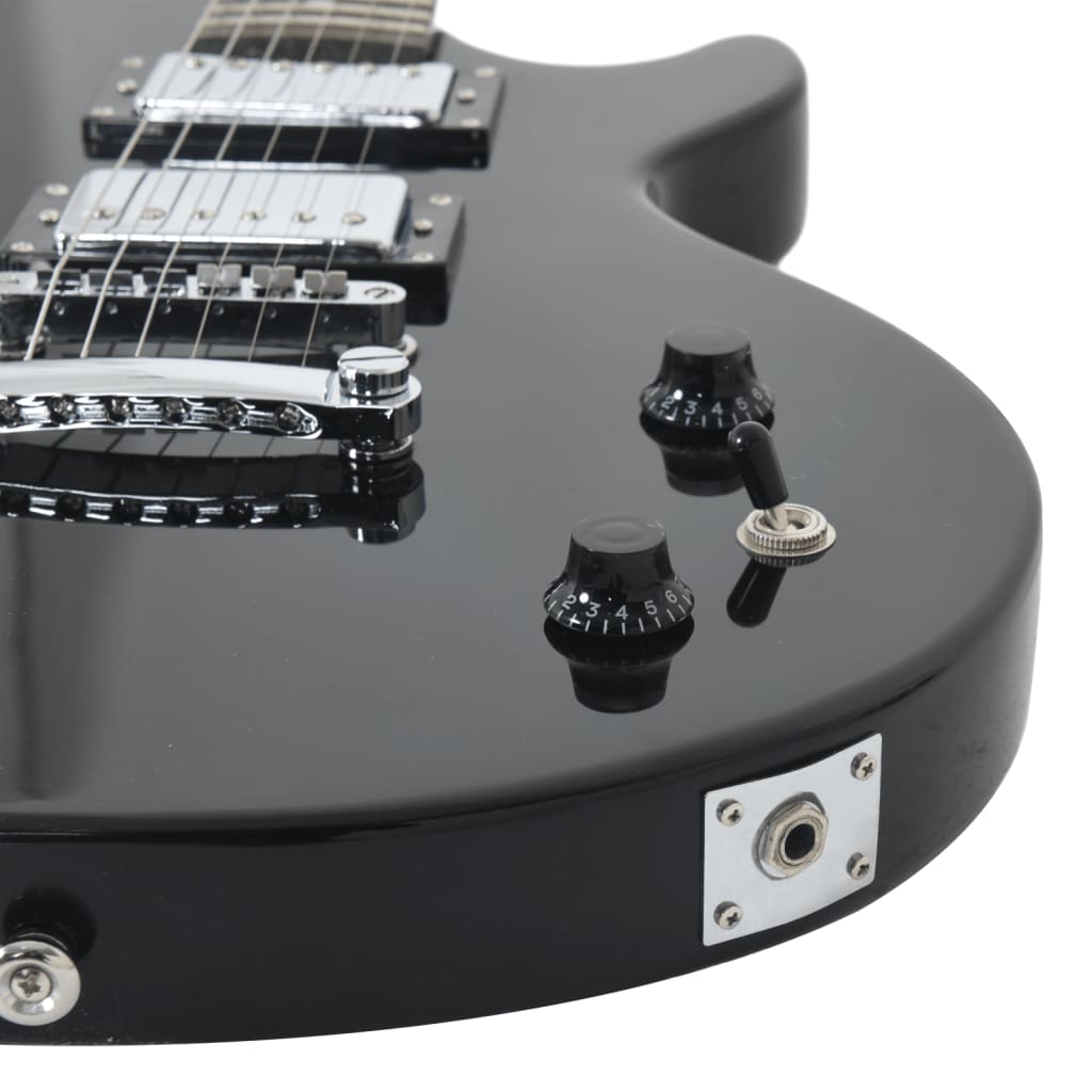 vidaXL elektrisk guitar til begyndere inkl. taske 4/4 39" sort