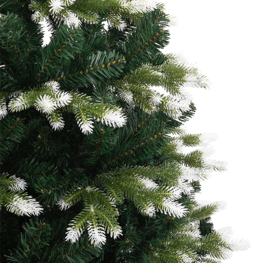 vidaXL kunstigt juletræ med sne 150 cm hængslet