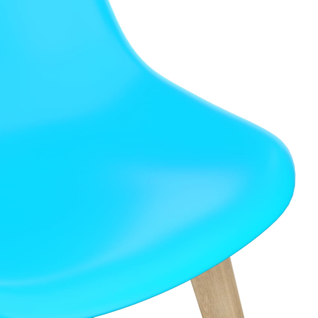 vidaXL spisebordsstole 2 stk. plastik blå