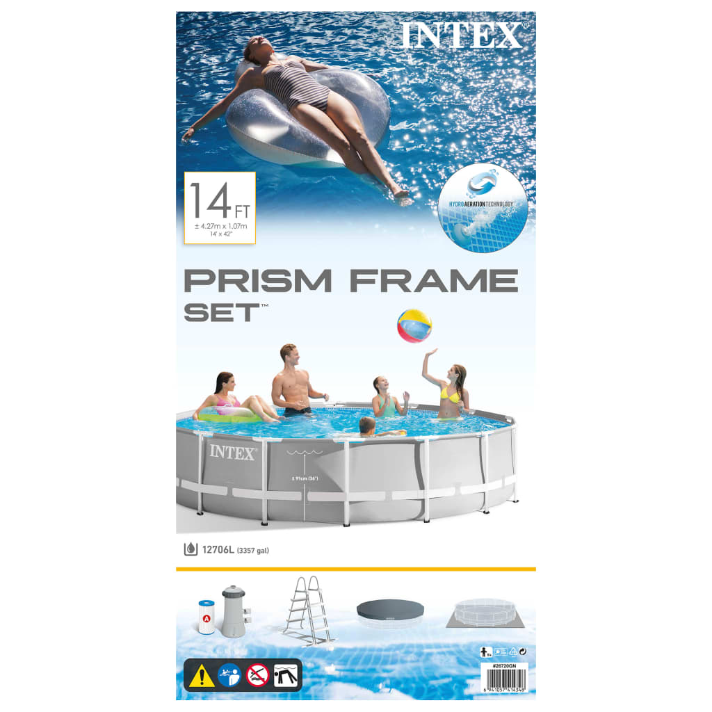 Intex Prism Frame Premium poolsæt 427x107 cm