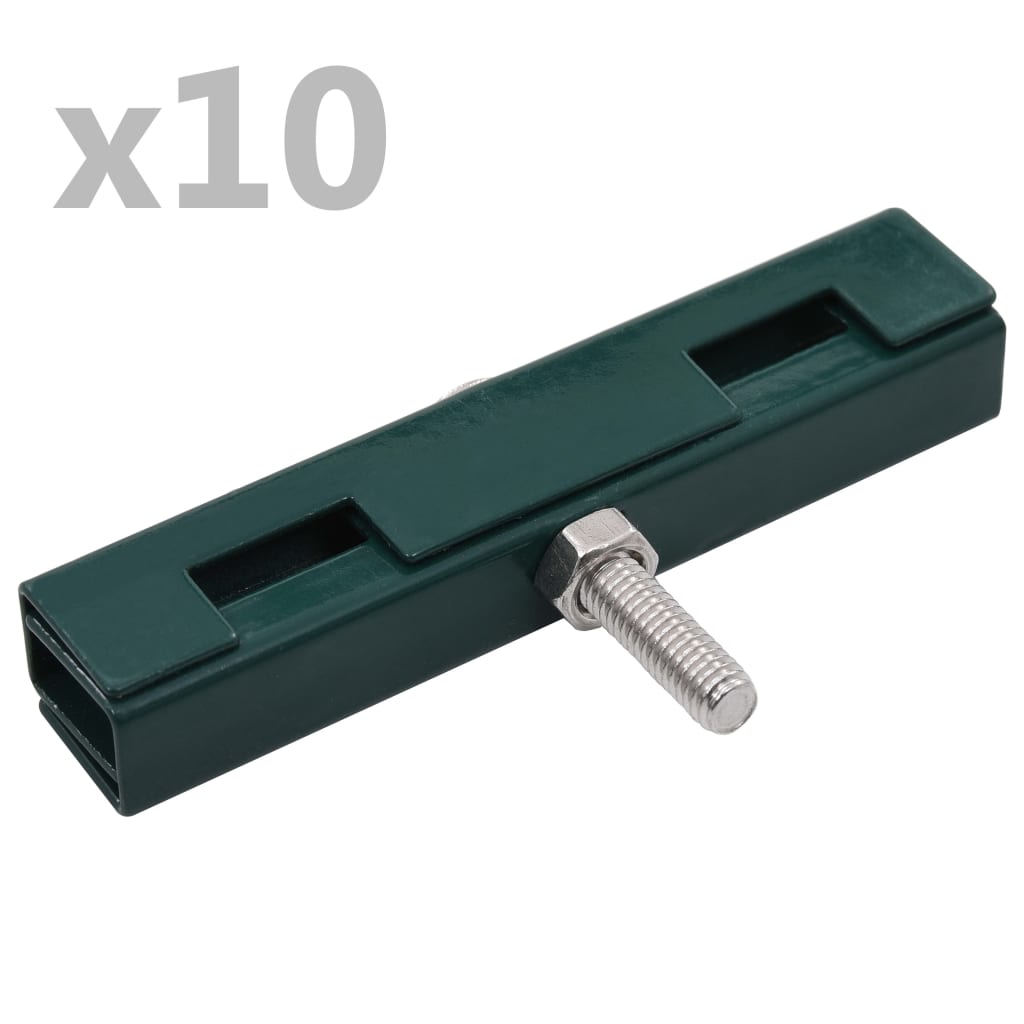 vidaXL U-formet forbindelsesklemme 10 sæt grøn
