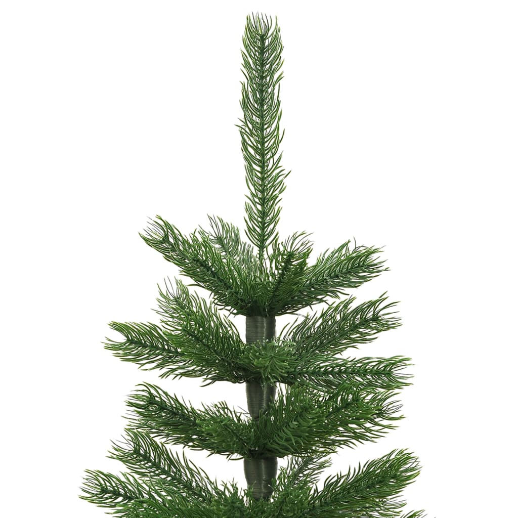 vidaXL kunstigt smalt juletræ med juletræsfod 120 cm PE