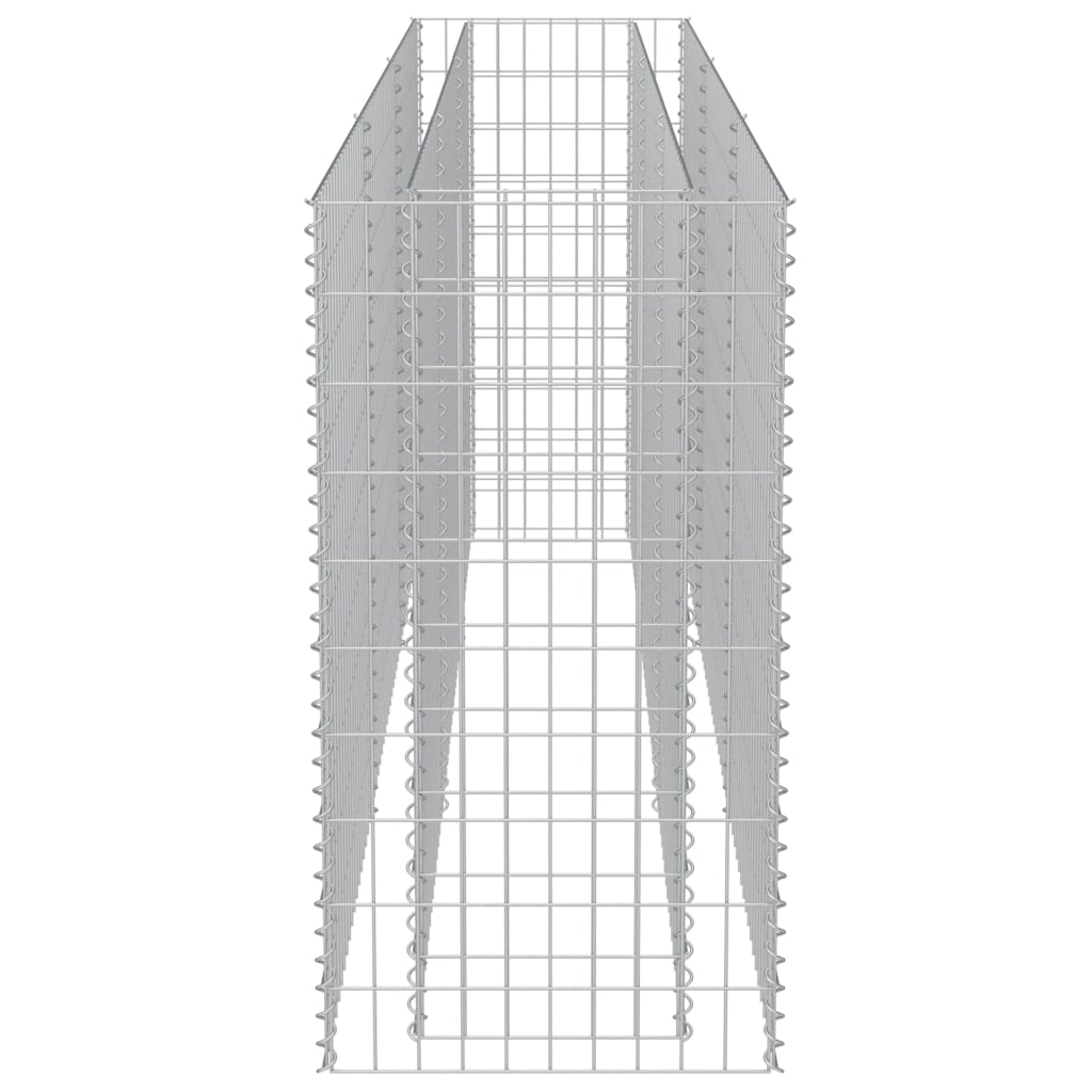 vidaXL gabion-højbed 270x50x100 cm galvaniseret stål