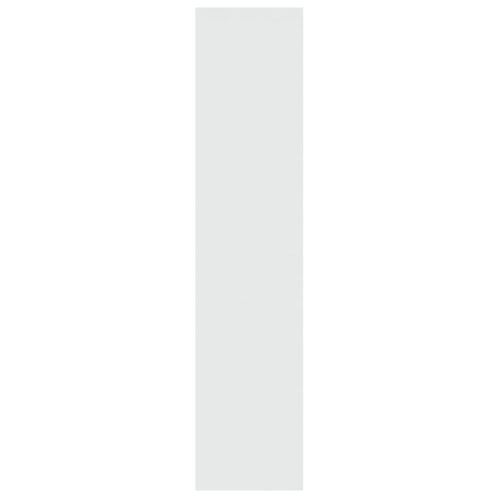 vidaXL bogskab/rumdeler 100x30x135 cm spånplade hvid højglans