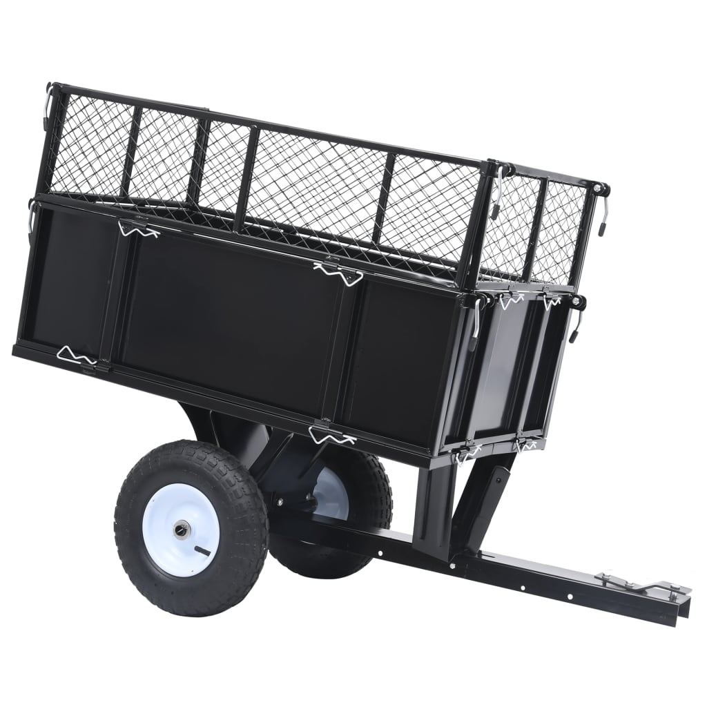 vidaXL vipbar vogn til plæneklipper 150 kg lastkapacitet
