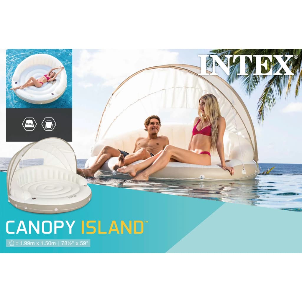 Intex flydende lounge Canopy Island 199 x 150 cm 58292EU