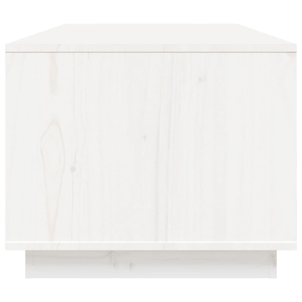 vidaXL sofabord 100x50x41 cm massivt fyrretræ hvid