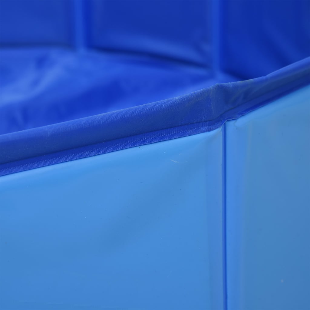 vidaXL foldbart hundebassin 160 x 30 cm PVC blå