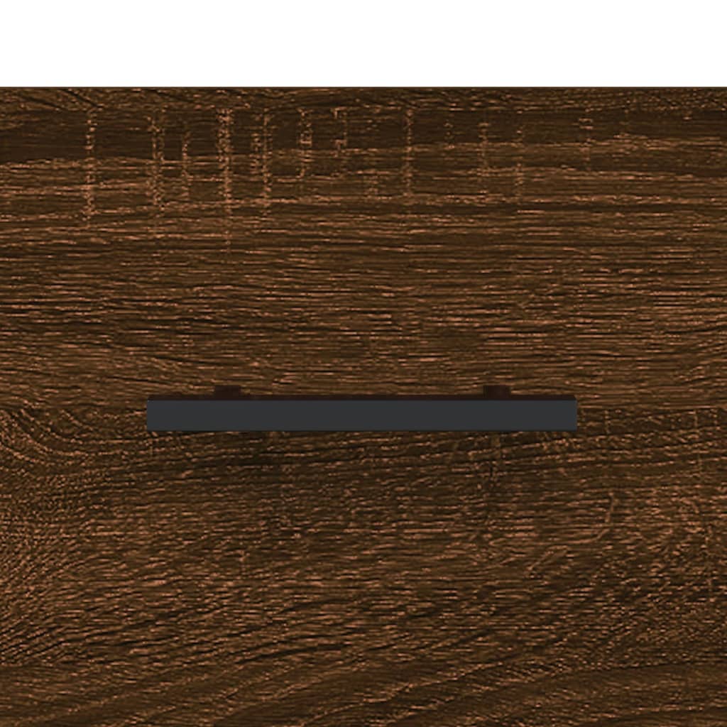 vidaXL væghængt sengebord 35x35x20 cm brun egetræsfarve
