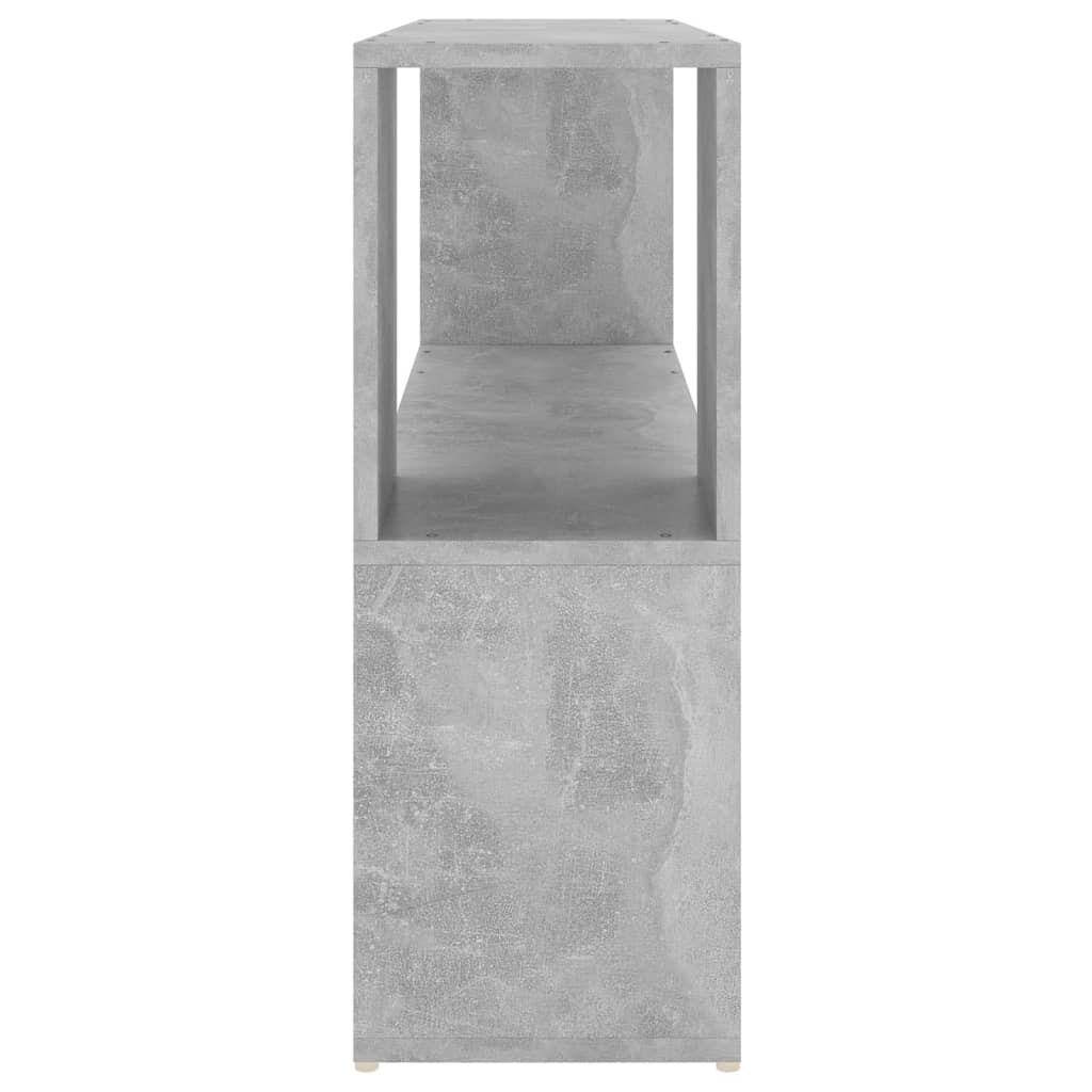 vidaXL bogreol 100x24x63 cm spånplade betongrå