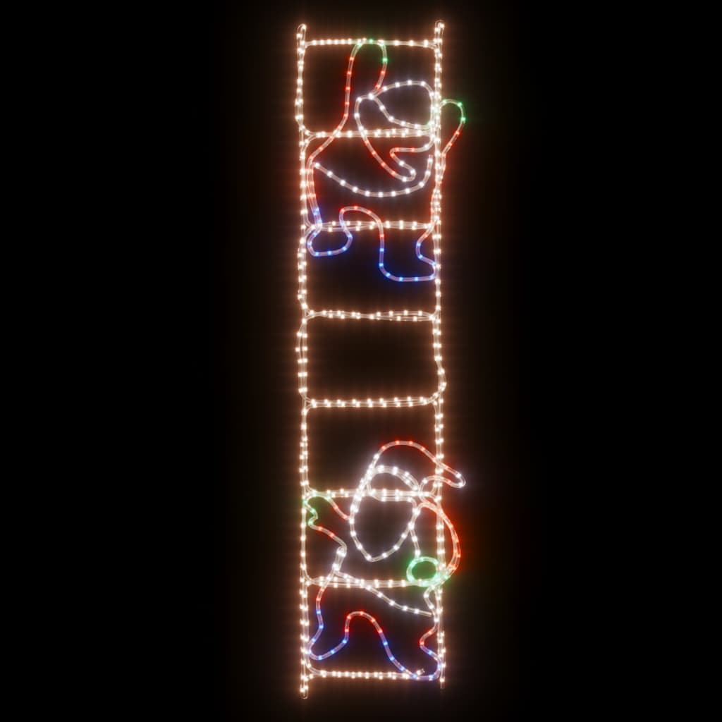 vidaXL julemand på stige julefigur 552 LED'er 50x200 cm