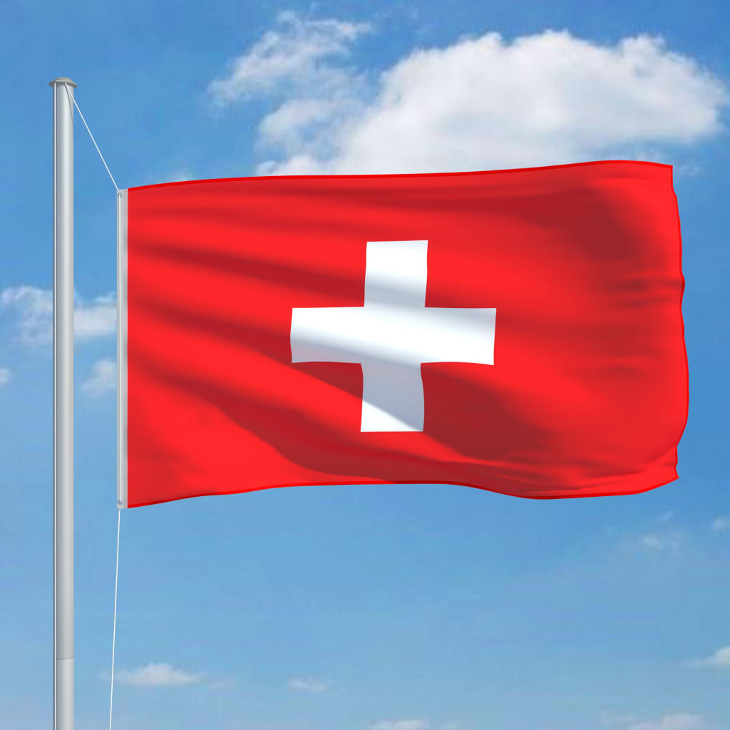 vidaXL schweizisk flag 90x150 cm