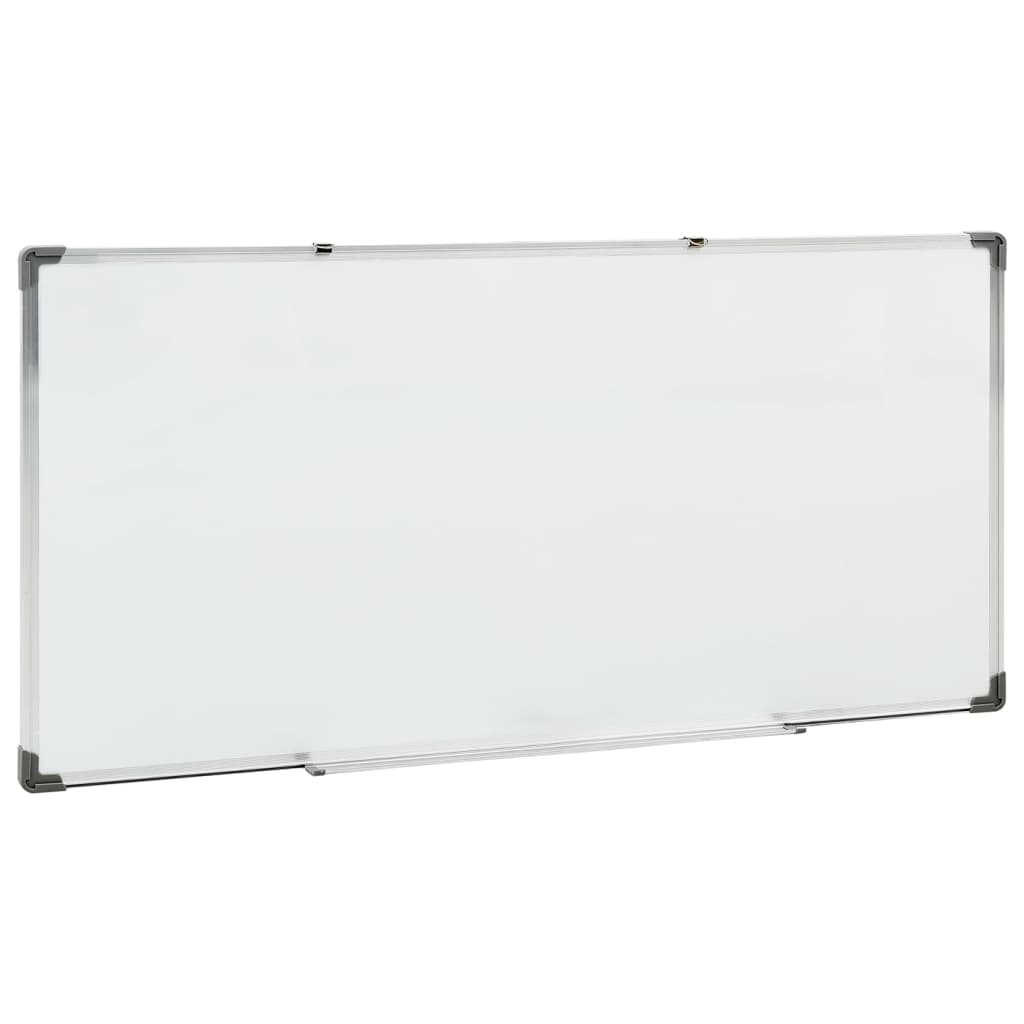 vidaXL magnetisk whiteboard 110x60 cm stål hvid