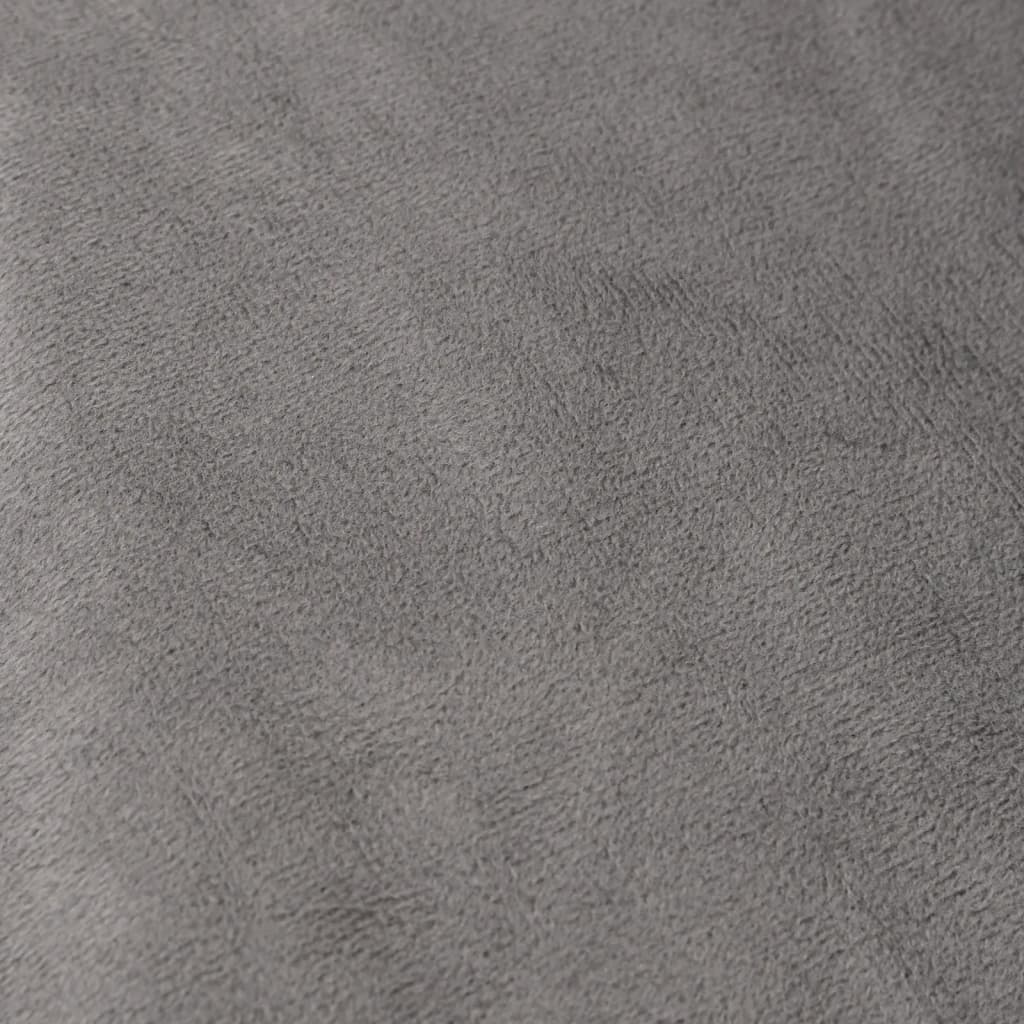 vidaXL tyngdetæppe med betræk 200x220 cm 13 kg stof grå