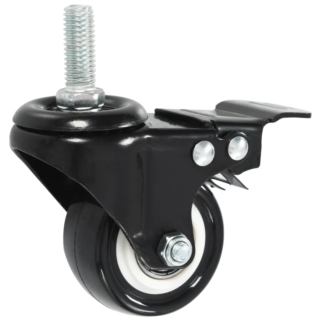 vidaXL drejehjul med bremser 12 stk. 50 mm