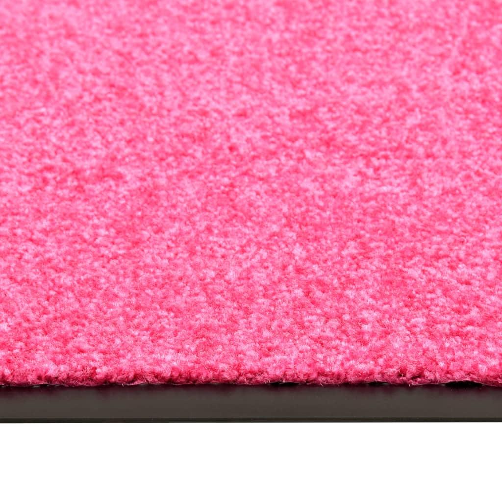 vidaXL vaskbar dørmåtte 120x180 cm pink